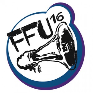 Logo FFU16 - Skizze Megafon mit Schriftzug “FFU16”