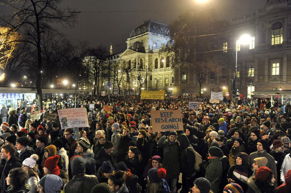 Bild über die Demo vom 17.12.